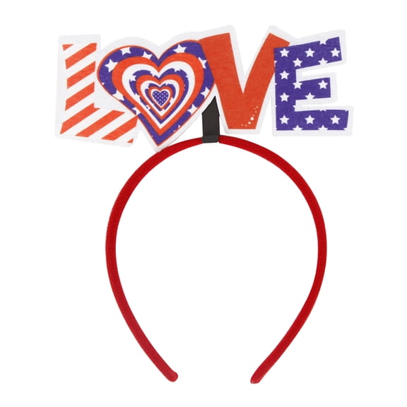 QIQUWOHUL Independence Headbands Patriotic Party 4th Of July Flag Headband Accessories Props Decoration Headband For Adult And Children