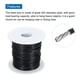 thumbnail image 5 of Uxcell 200Ft(60M) Cable de alambre de acero inoxidable 304 recubierto de vinilo de 3/64"(1mm) con 20 piezas de manguitos de aluminio negros, 5 of 7