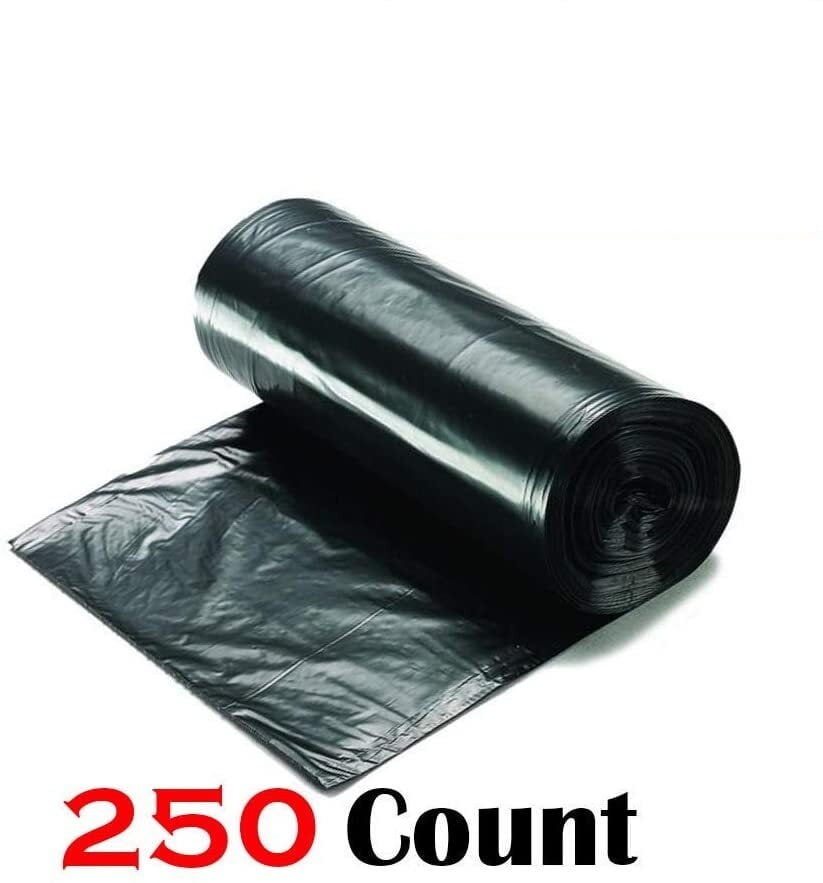 Ox Plastics 33-39 Gallon Trash Can Liner or Office Wastebaskets 250 Bags//Rolls Per Case For Bathroom 16 Microns, Clear Kitchen Easy To Use and Store High Density 33/”x40/”