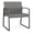 Castillo Metal, variant on Gansett Polyurethane Oversize Guest Waiting Room Chair in Charcoal/Castillo Black