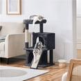 thumbnail image 4 of Yaheetech 36.2'' H Cat Tree Tower with Double Condos, Scratching Post, Dark Gray, 4 of 10