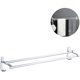 thumbnail image 2 of Toallero gratis, espacio perforado, baño de aluminio, inodoro, toallero doble, almacenamiento de toallas, estante de baño colgante de pared de 40CM, 2 of 5