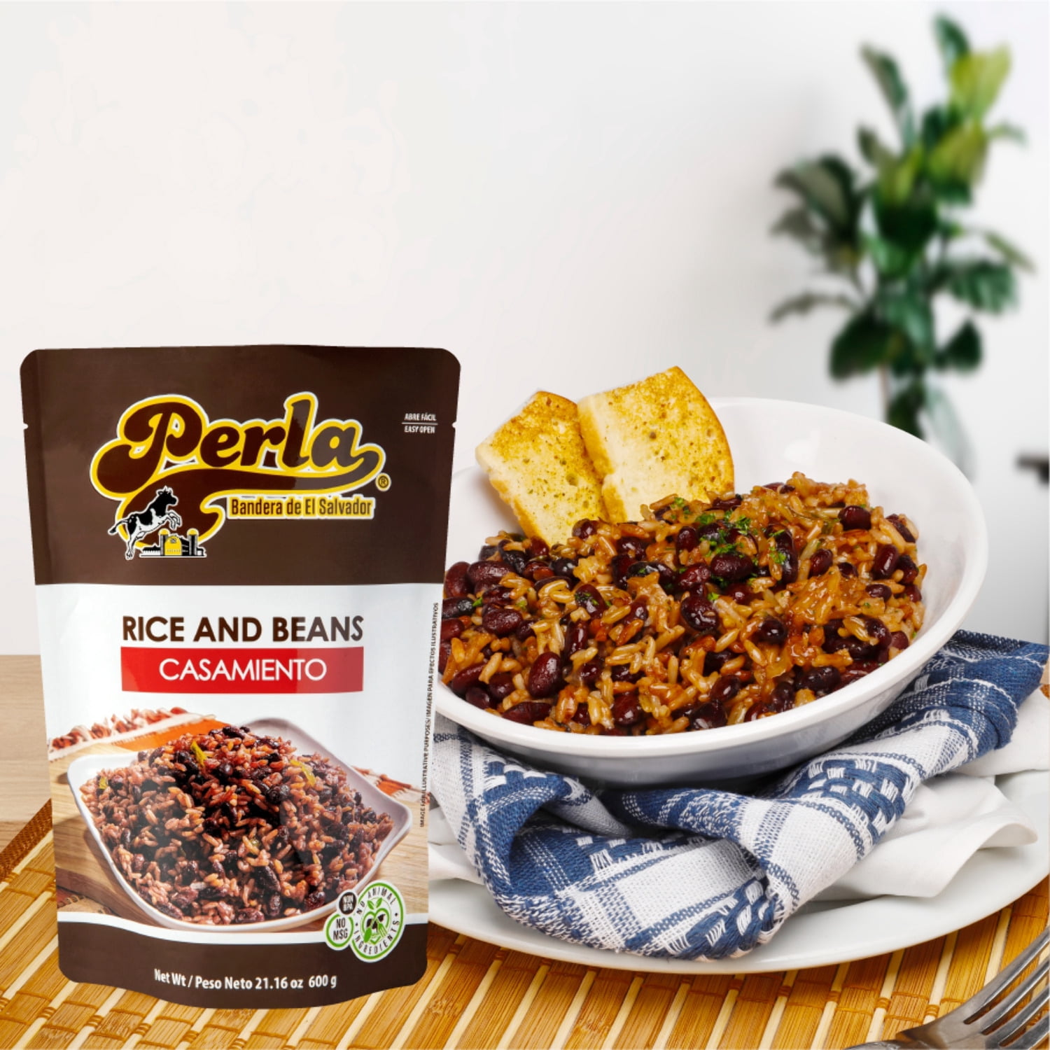 Perla Rice and Beans Mix (Casamiento Salvadoreño) 21 oz, Case of 12