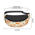 thumbnail image 6 of Carrot slices sticks Fanny Packs Waist Bag Crossbody Bags for Women Men, 6 of 7