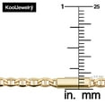 thumbnail image 4 of KoolJewelry Real 14k Yellow Gold Bar Station Mariner Link Necklace for Men and Women (24 inch), 4 of 7