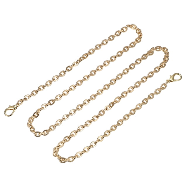 Unique Bargains 39'x0.22' Purse Chain Strap, Purse Handle Shoulder Bag Replacement Strap, Gold