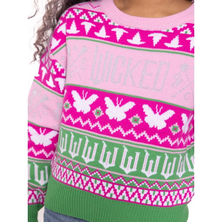 Wicked Girls Metallic Lurex Holiday Sweater, Sizes 4-16 - Walmart.com