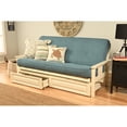 thumbnail image 4 of Somette  Beli Mont Antique White Full-size Storage Futon Set with Mattress Canadian Pattern Transitional, Rustic 8 in, 4 of 5