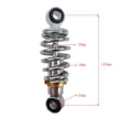 thumbnail image 2 of jinwen Electric Motorcycle Rear Shocks Replacement High Performance Aluminum Alloy Hole Hole Distance 135mm, 2 of 7