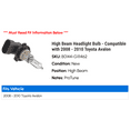 thumbnail image 2 of High Beam Headlight Bulb - Compatible with 2008 - 2010 Toyota Avalon 2009, 2 of 2