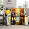 thumbnail image 1 of Impresión 3D de la Virgen María de Jesús, mantas de franela cálidas, ropa de cama de viaje, mantas finas, 1 of 4