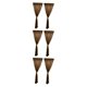 thumbnail image 2 of Cortina de cocina Matsuzay 2 paneles gasa transparente Café 200x270 cm, 2 of 6