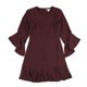 thumbnail image 1 of Vestido liso con volantes bar III para mujer rojo 0, 1 of 2