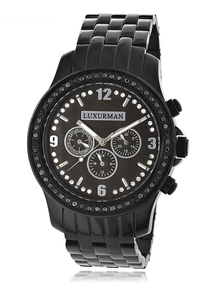 Black Diamond Mens Watch 2.25ct