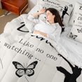 thumbnail image 4 of Homewish Boys Girls Ballet Girl Bedding Comforter Set 7pcs,Dance Theme Queen Bedding Sets Super Cozy,Flying Butterflies Queen Sheet Sets,Super Cozy Room Decor,Reversible, 4 of 8
