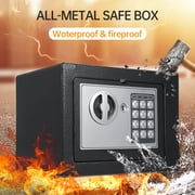 0.22 Cu.ft. Home Safes,Fireproof Waterproof Storage Box with Digital Keypad,Keys and Alarm System