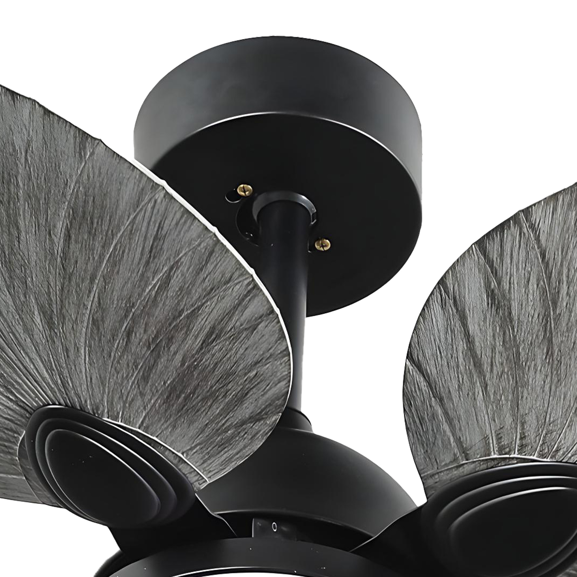 Dextrus 42 inch Tropical Ceiling Fans with LED Light and Remote, Fan Light with Memory Function, 6 Speed & Lights Colors Changing, 5 blades - Gray
