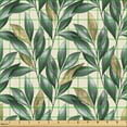 thumbnail image 2 of Ambesonne Nature Fabric by the Yard Upholstery, Garden Leaf Print Modern, 10 Yards, Hunter Green Dark Yellow, 2 of 5