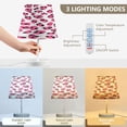 thumbnail image 3 of Ryvnso LED Bedside Table Lamp Pink Leopard Print Bedroom Desk Lamps Nightstand Lampshade M, 3 of 7