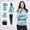 Green, variant on Women's 5 Piece Workout Set Athletic Activewear Yoga Gym Tracksuit with Jacket, Bra, Top, Shorts & Leggings,Dark Gray,Women's S-XXXL