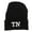 Black, variant on TN Tennessee State Embroidered Long Beanie - Navy OSFM