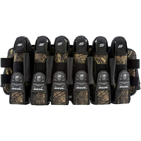 Social Paintball Grit Pod Pack Harness, Hunter , 6 9 Pod Holders