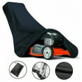 thumbnail image 6 of Outdoors Lawn Mower Cover, Waterproof UV-Resistant Fit Push Mower Covers Storage with Drawstring & Storage Bag,, Waterproof Lawnmower Covers for Outdoor, Deck up to 74", Black, 6 of 8