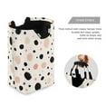 thumbnail image 3 of Spot Pattern Foldable Laundry Hamper 12.6x11x22.7in with Handles for Bathroom Bedroom Storage, 3 of 7