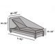 thumbnail image 5 of Dustproof Black Furniture Cover For Deck Chairs Designed For Outdoor And Home Use 208.3*76.2*78.7cm 1Pack, 5 of 5