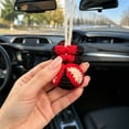 thumbnail image 3 of Handmade Knitted Spider‑Motif Car Hanging Decoration, Crochet Yarn Pendant for Rearview Mirror, Versatile Halloween & Daily Vehicle Interior Ornament, 3 of 5