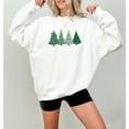 thumbnail image 4 of Christmas Trees Sweatshirt Festive Holiday Shirt Cute Christmas Tree Design Comfy Winter Sweater Holiday Season Apparel Xmas Gift, 4 of 5