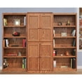 thumbnail image 7 of Bowery Hill Wood Dry Oak Bookcase Wall Rectangular Adjustable Shelves 72" Unassembled, 7 of 7