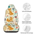 thumbnail image 4 of Fotbe Whimsical Fox Floral Garden Funda para Asiento de Auto con Estampado – Impermeable y Antisudor – Ajuste Universal, Lavable a Máquina, Antideslizante (1 Pieza), 4 of 5