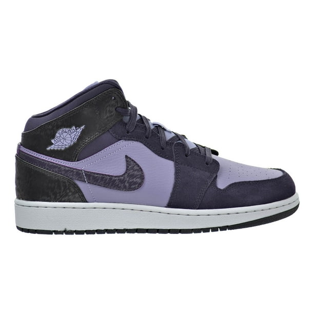 Jordan - Air Jordan 1 Mid GG Big Kid's Shoes Iron Purple/Black/Pure ...