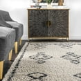 thumbnail image 4 of nuLOOM Mira Moroccan Diamond Plush Soft Shag Area Rug, 6' 7" x 9', Off White, 4 of 4