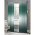 thumbnail image 3 of Turquoise Ombre Sheer Curtains 108 Inch Length 2 Panels Set, Contemporary Abstract Gradient Voile Window Treatment Semi Sheer Long Curtains Drapes for Bedroom/Living Room/Kitchen 52"x108"x2, 3 of 7