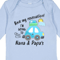 thumbnail image 4 of Inktastic Book My Reservation I'm Going to Nana and Papa's Boys or Girls Long Sleeve Baby Bodysuit, 4 of 5