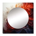 thumbnail image 2 of Designart "Energetic VORTEXscape II" Abstract Spirals Square Mirror Wall Decor Transitional - Large Orange Square Bathroom Mirror - Square Printed Wall Mirror Art, 2 of 5