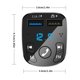 thumbnail image 5 of Coche Bluetooth 5.0 Reproductor de MP3 inalámbrico Radio de coche Adaptador de audio Bluetooth con cargador USB Inevent EL001468-00B, 5 of 7