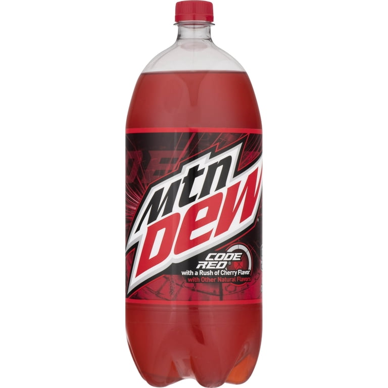 Mountain Dew, Cherry Citrus Soda, Code Red Cherry Flavor - Walmart.com