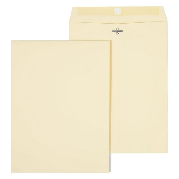 121962 Extra-Heavyweight Clasp Catalog Envelopes 9-Inch L X 12-Inch H Manila 100/Bx Beige One Size
