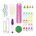 thumbnail image 3 of Juego de ganchos de ganchillo ergonómicos, ganchos de goma de aluminio, kit de agujas de tejer, herramientas para tejer hilos para principiantes Eigraketly HA1254-00B, 3 of 6