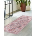 thumbnail image 4 of Unique Loom Mangata Collection Area Rug - Melodie (2' 7" x 13' Runner Apricot and pink/Gray), 4 of 12