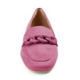 thumbnail image 4 of FSJ Women Closed Toe Chains Loafers Slip on Chunky Low Heeled Flats Comfortable Daily Dress Outdoor Shoes Size 8 Fuchsia, 4 of 5