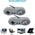 thumbnail image 4 of HUGFEGWE 2 Pack Premium Remote Controller Video Game Pad Replacement for Nintendo SNES System Console Replacement Controller 6FT SNS-005 CA919-131369, 4 of 9