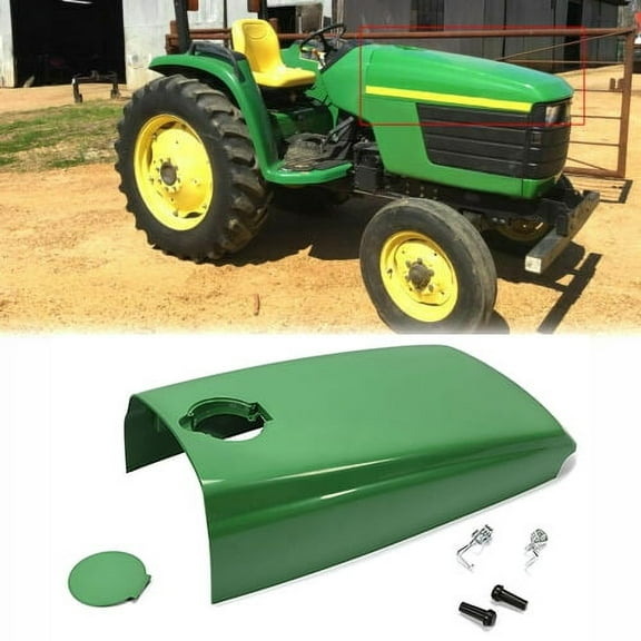 Kojem Tractor Upper Hood Grille Cover with Fuel Door Kit for Lawn Mower John Deere 4500 4510 4600 4610 4700 4710 LVU12063