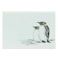 thumbnail image 1 of Sea Animals Cutting Board, Hand Drawn Art Penguins Aquatic Flightless Birds Polar South Pole Wildlife, Decorative Tempered Glass Cutting and Serving Board, Large Size, Black White, by Ambesonne, 1 of 1