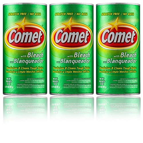 Comet Cleaner with Bleach Powder 14Ounces ScratchFree 3Pack