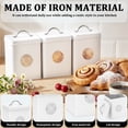 thumbnail image 6 of Atopoler 3 Pcs Kitchen Storage Jar,Metal Sealed Jar with Label Dried Fruit Grain Spices Canister,Kitchen Food Storage for Tea Coffee and Sugar, 6 of 10