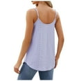 thumbnail image 5 of UYISJ Summer Tank Tops for Women Pleated Spaghetti Strap Camisole Loose Fit Casual Eyelet Sleeveless Shirts, 5 of 5